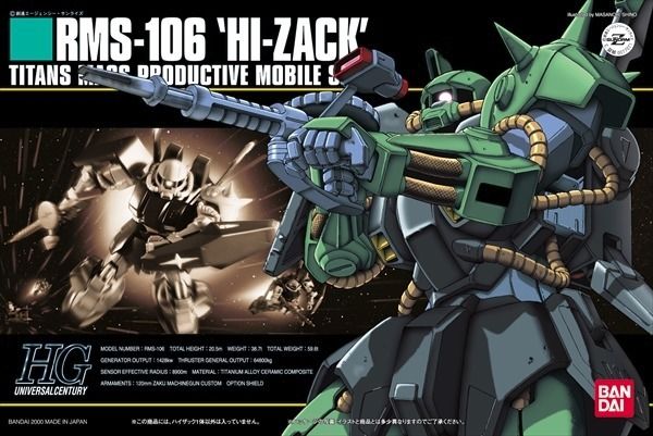 Z Gundam Hguc 1/144 Rms-106 Hi-zack