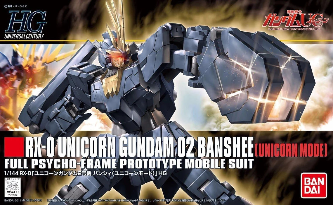 Gundam Hguc 1/144 Rx-0 Unicorn Gundam 02 Banshee Unicorn Mode