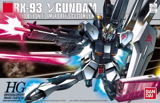 Nu Gundam Hguc 1/144 Rx-93 Metallic Coating Ver