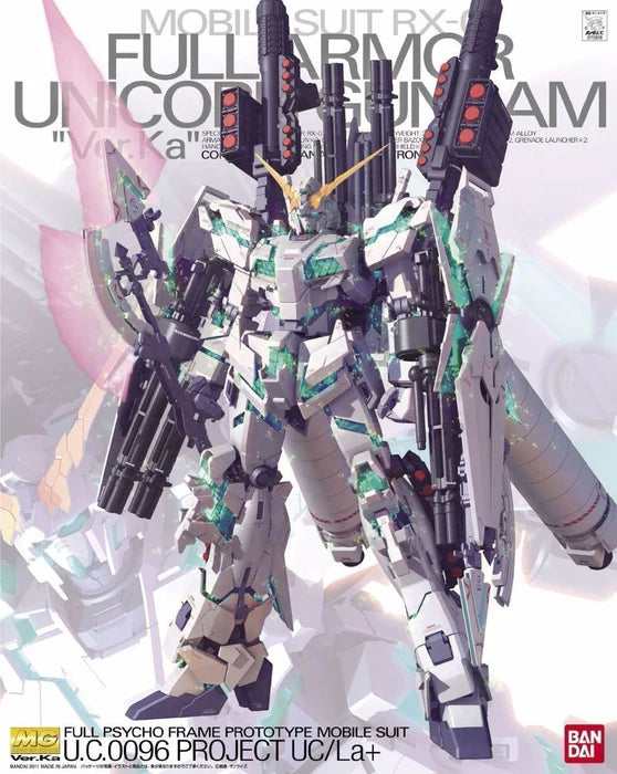 Gundam Uc Mg 1/100 Rx-0 Full Armor Unicorn Gundam