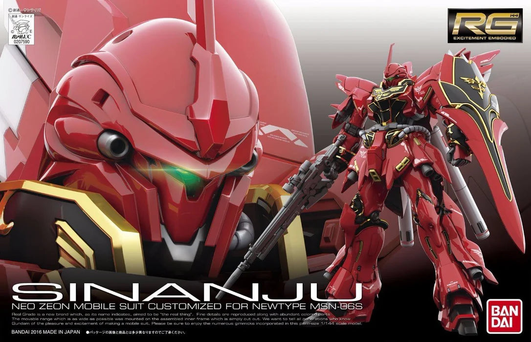Gundam Uc Rg 1/144 Msn-06s Sinanju