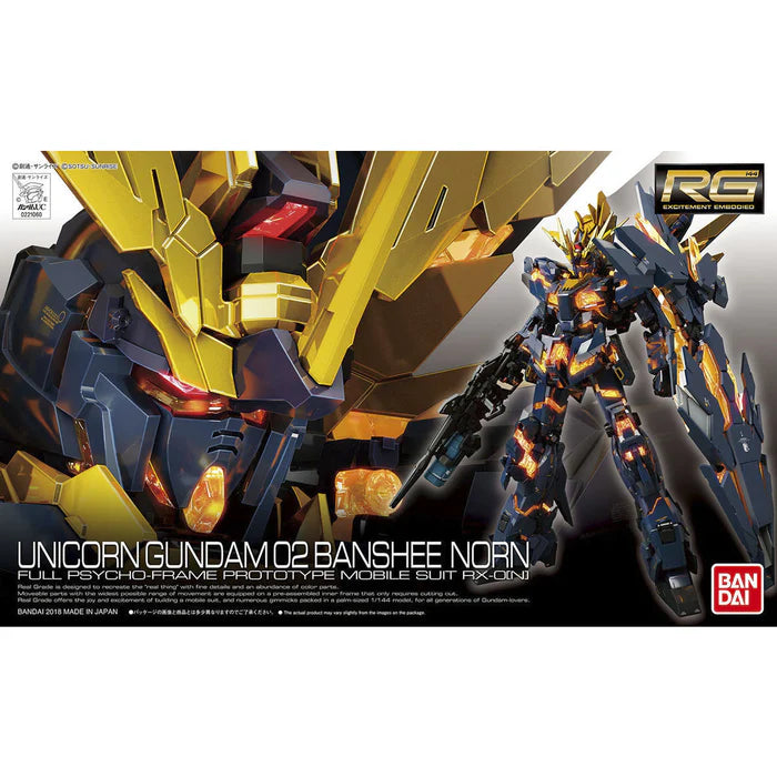 Gundam Uc Rg 1/144 Rx-0 Unicorn Gundam 02 Banshee Norn