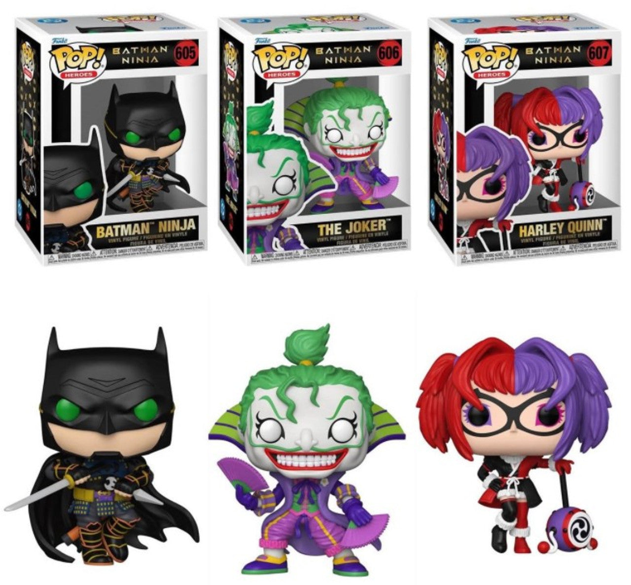 Pop! Heroes Complete Set 3 Batman Ninja
