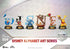 Disney 100 Years of Wonder Disney Alphabet Art Mini Diorama Statues 6-pack