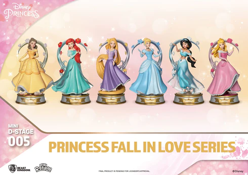 Disney Princess Fall In Love Series Mini Egg Attack Diorama Collection