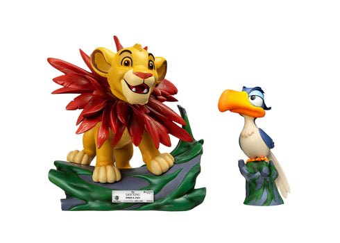 Disney The Lion King Little Simba & Zazu Master Craft Statues 2-Pack