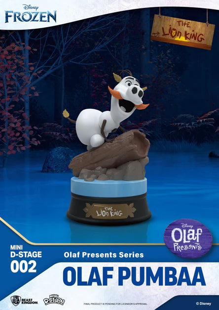 Frozen Olaf Presents Olaf Pumba Mini D-Stage PVC Figure