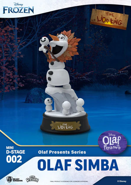 Frozen Olaf Presents Olaf Simba Mini D-Stage PVC Figure