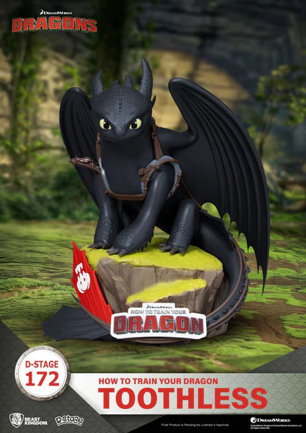 How To Train Your Dragon D-Stage Toothless PVC Diorama Statue