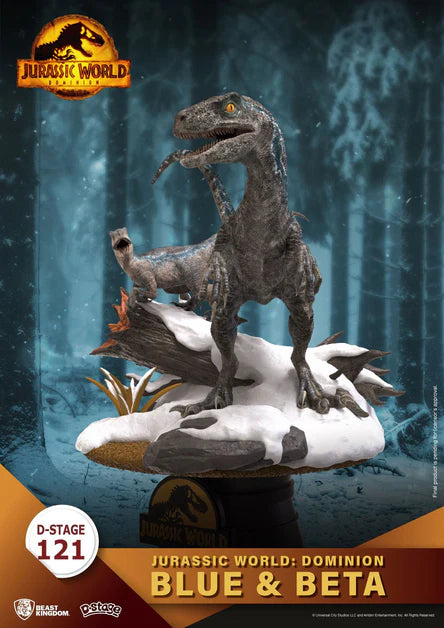 Jurassic World Dominion Blue & Beta PVC Diorama Statue