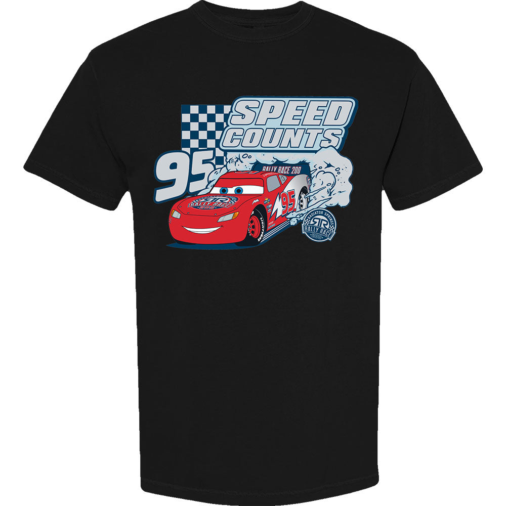 Disney Cars Speed Counts Black T-Shirt