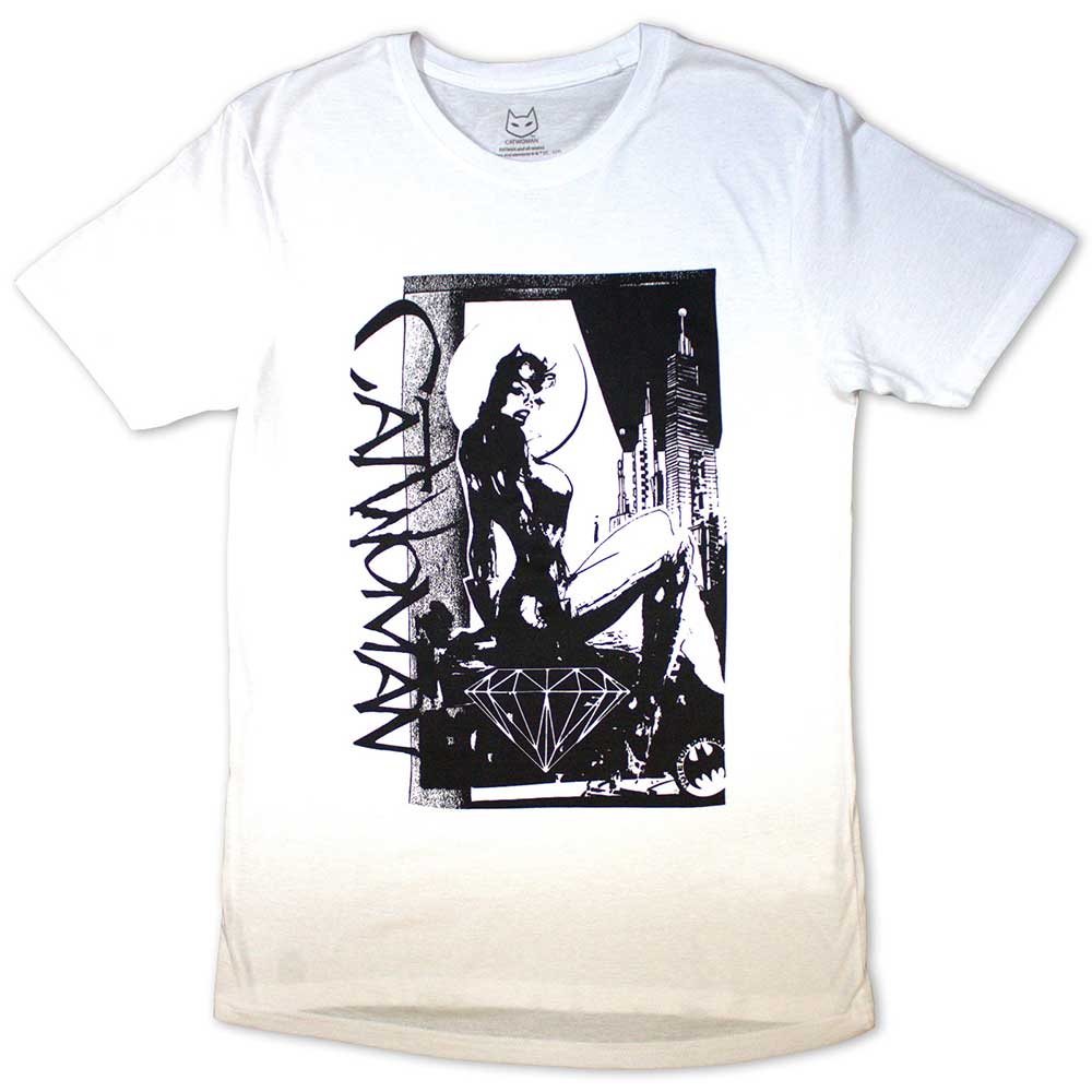 DC COMICS CATWOMAN SKYLINE T-SHIRT