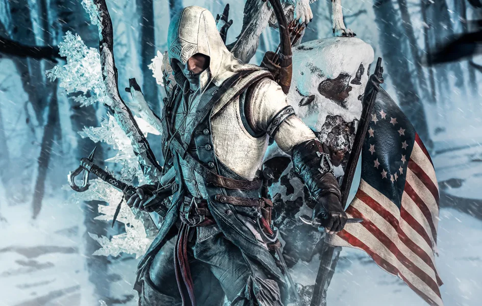 ASSASSIN'S CREED III ANIMUS CONNOR 1/4 SCALE STATUE
