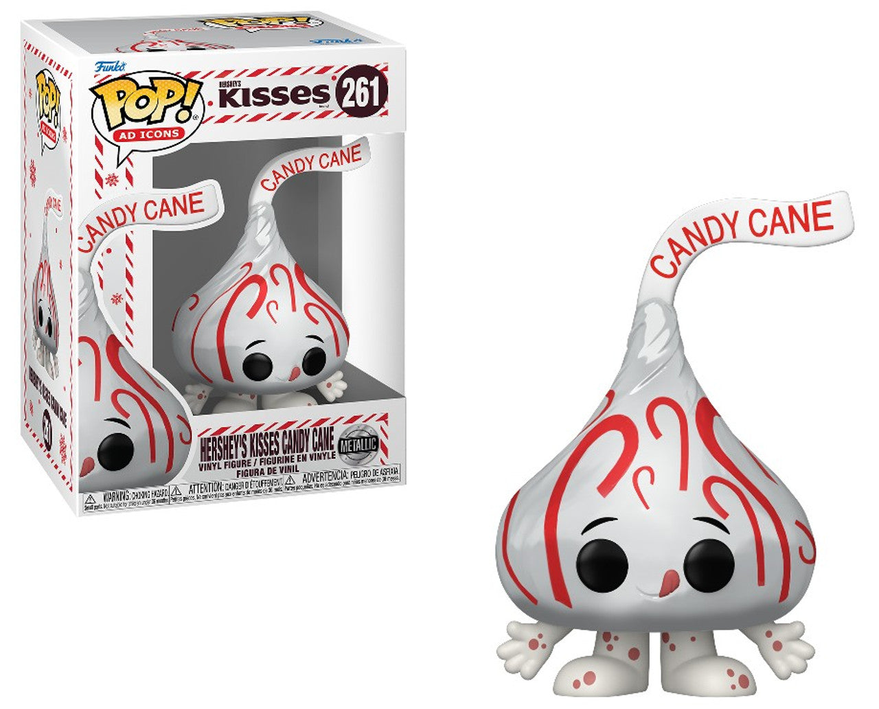Pop! Icons Hershey's Kisses Candy Cane Hershey's Metallic