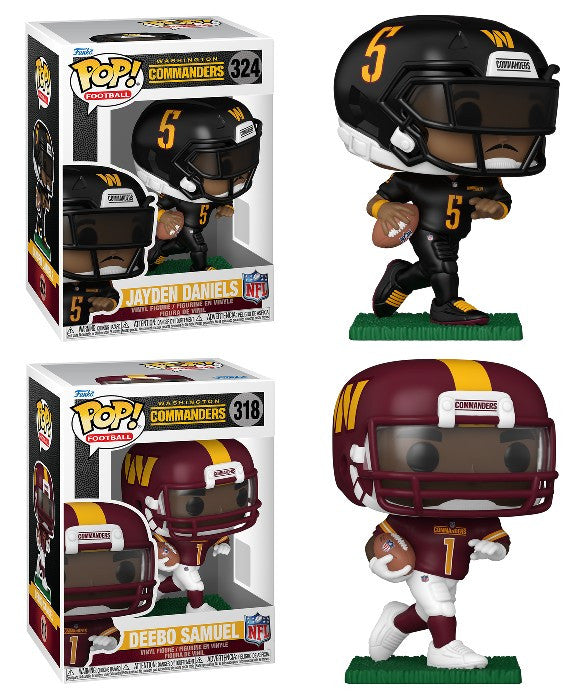 Pop! Combo Jayden Daniels & Deebo Samuel Commanders NFL