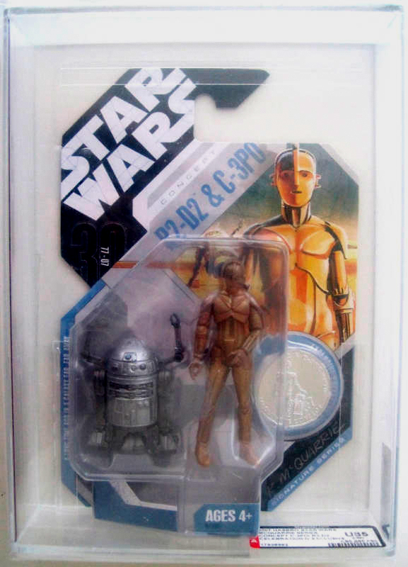 Star Wars McQuarrie Concept Figures R2-D2 & C-3PO 30th Anniversary 2007 Celebration IV Convention Exclusive