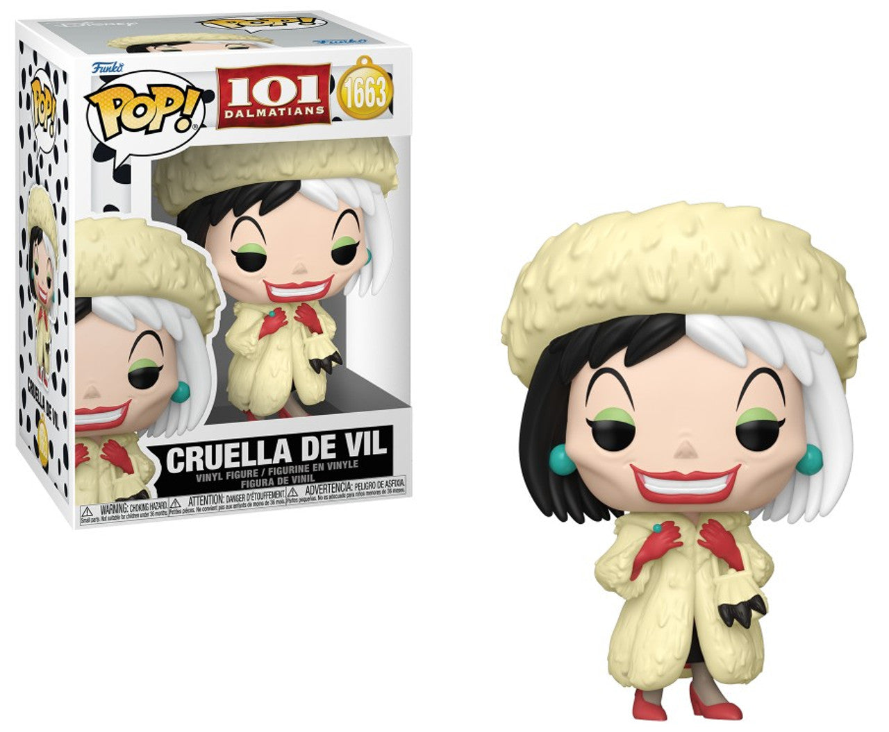 Pop! Movies Cruella De Vil 101 Dalmatians 65th Anniversary Disney