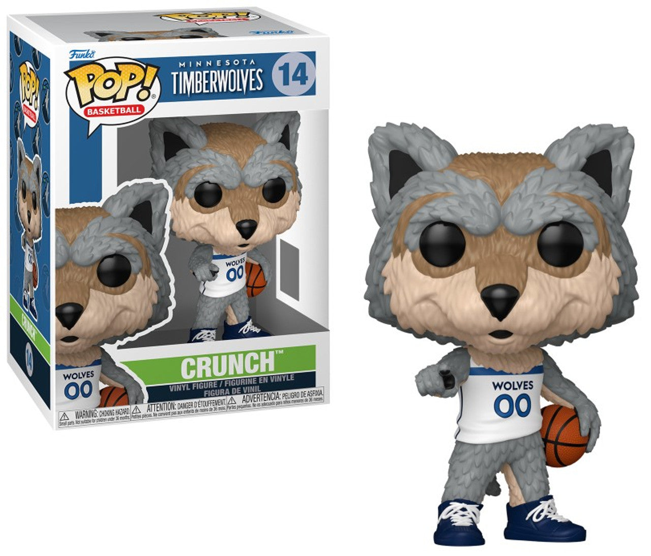 Pop! Mascots Crunch the Wolf Minnesota Timberwolves NBA