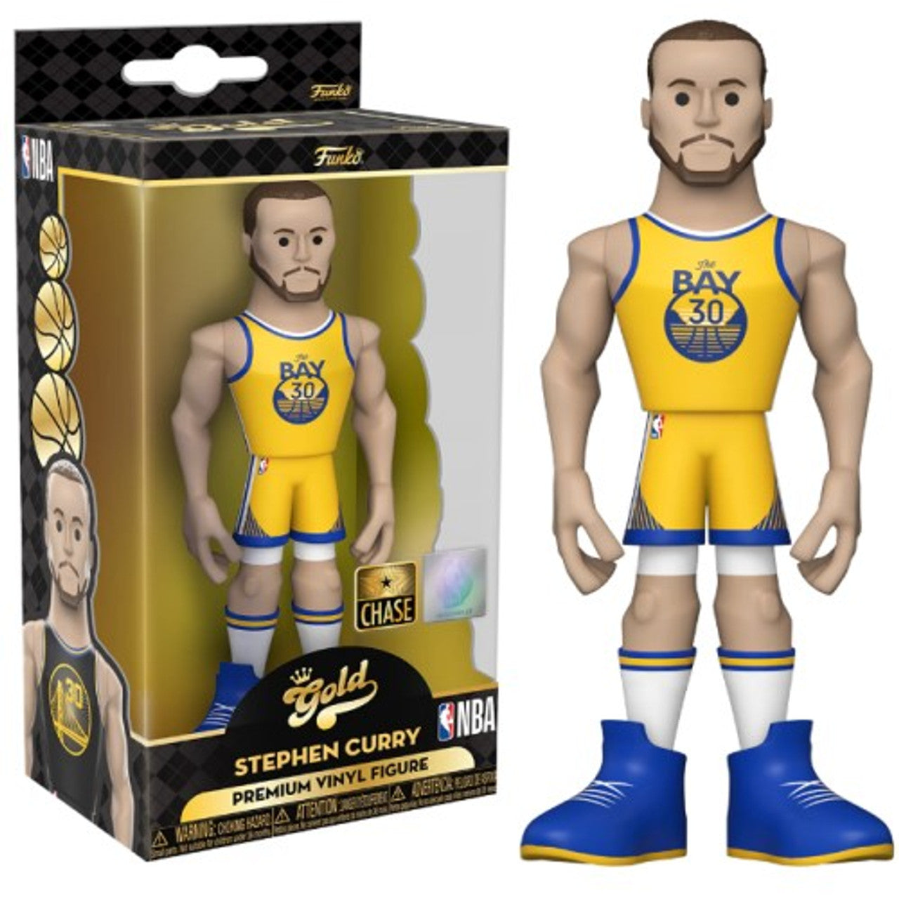 Gold 5" NBA CHASE Stephen Curry Golden State Warriors City Edition