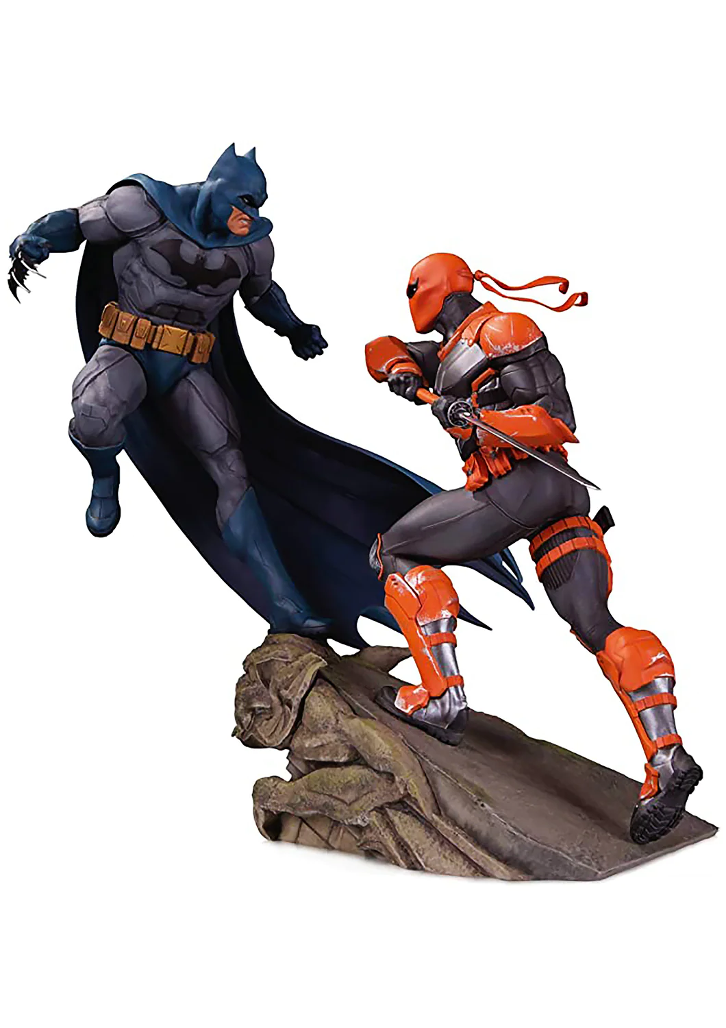 BATMAN VS DEATHSTROKE BATTLE RESIN STATUE