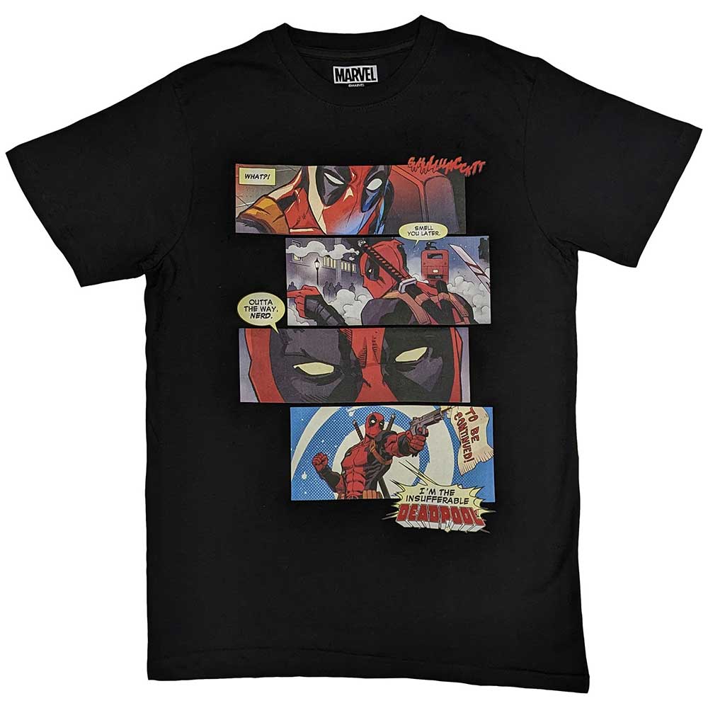 MARVEL COMICS DEADPOOL STRIPS T-SHIRT