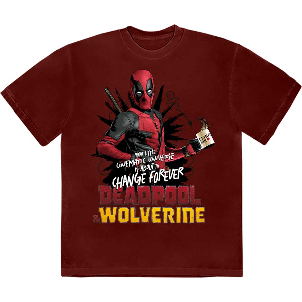 MARVEL COMICS DEADPOOL & WOLVERINE CHANGE UNIVERSE T-SHIRT