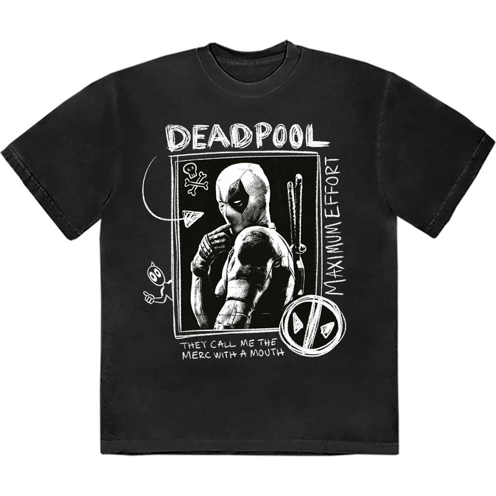 MARVEL COMICS DEADPOOL MERC WITH A MOUTH MAX EFFORT T-SHIRT