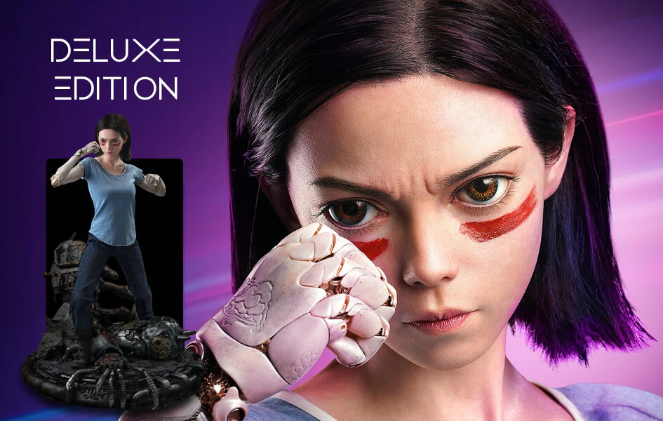 ALITA BATTLE ANGEL DELUXE LIFE-SIZE STATUE
