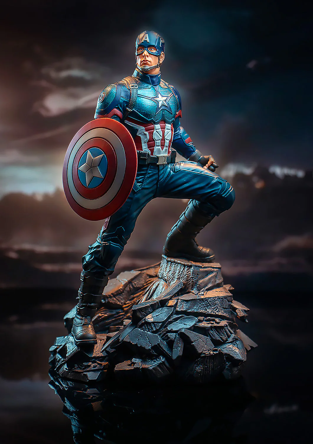 MARVEL PREMIER AVENGERS ENDGAME CAPTAIN AMERICA RESIN STATUE