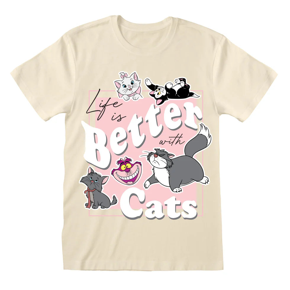 Disney Life Is Better With Cats T-Shirt