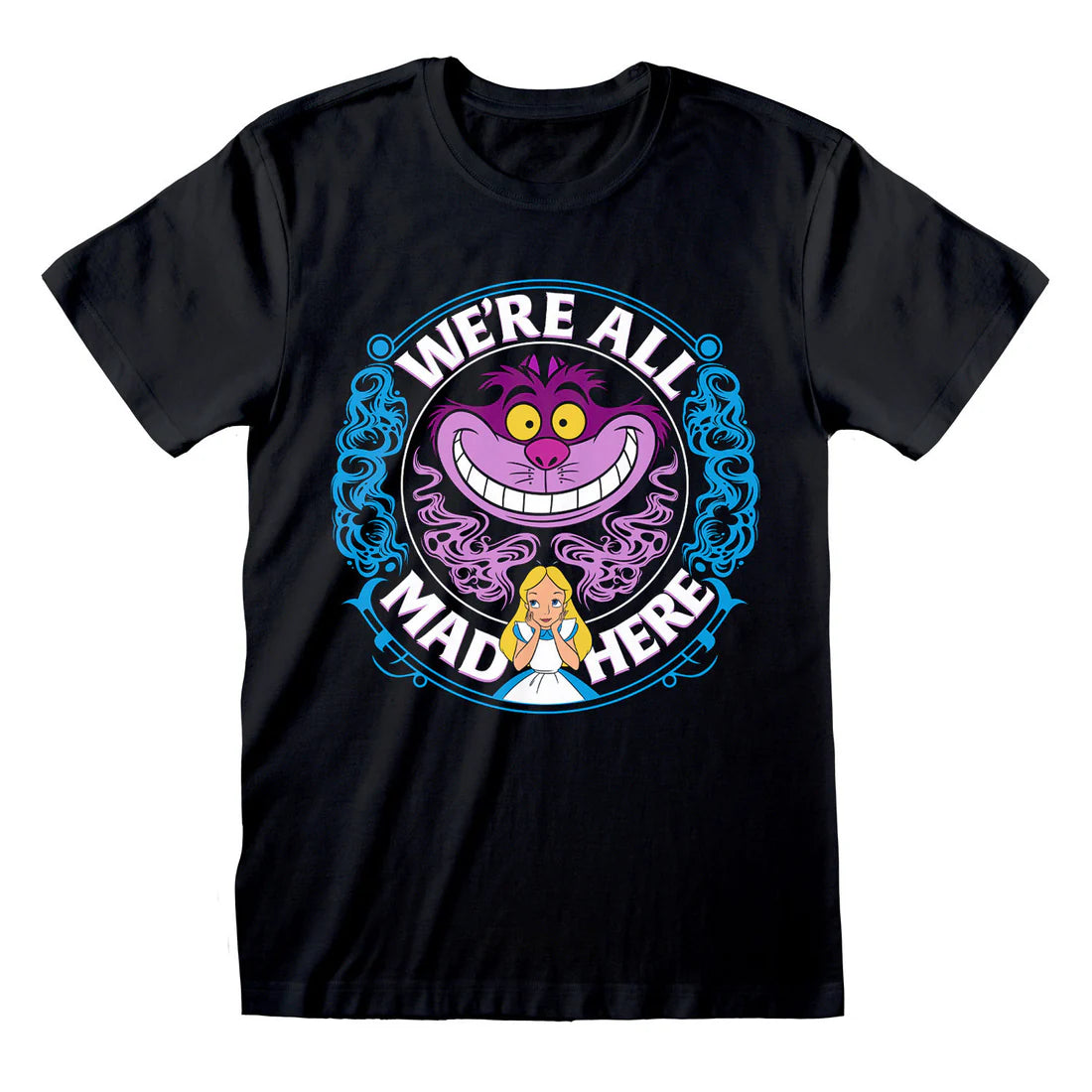 ALICE IN WONDERLAND WE'RE ALL MAD HERE T-SHIRT