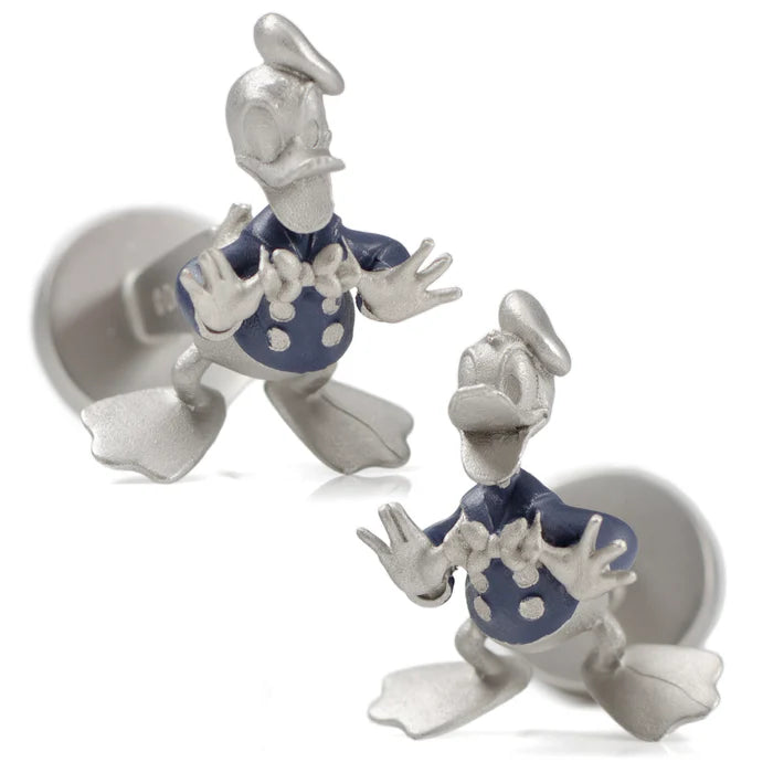 D100 Donald Duck 3D Enamel Cufflinks