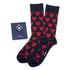 Mickey Silhouette Blue Sock and Mickey Blue Lapel Pin Gift Set