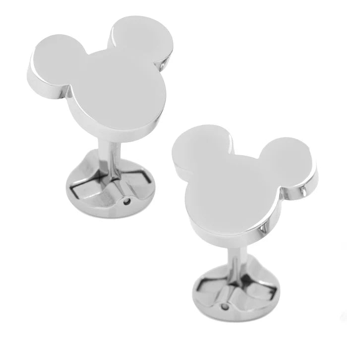 Stainless Steel Mickey Mouse Silhouette Cufflinks