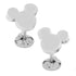 Stainless Steel Mickey Mouse Silhouette Cufflinks