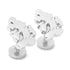 Silver Mickey Mouse Silhouette Cufflinks