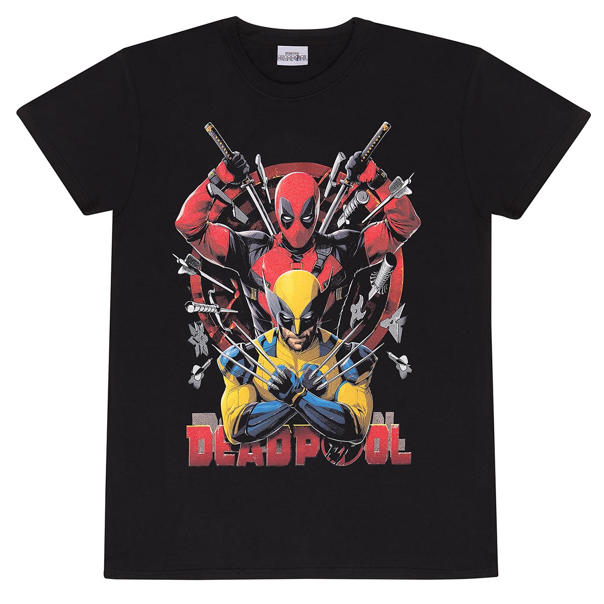 Marvel Comics Deadpool 3 Deadpool/Wolverine Weapons T-Shirt