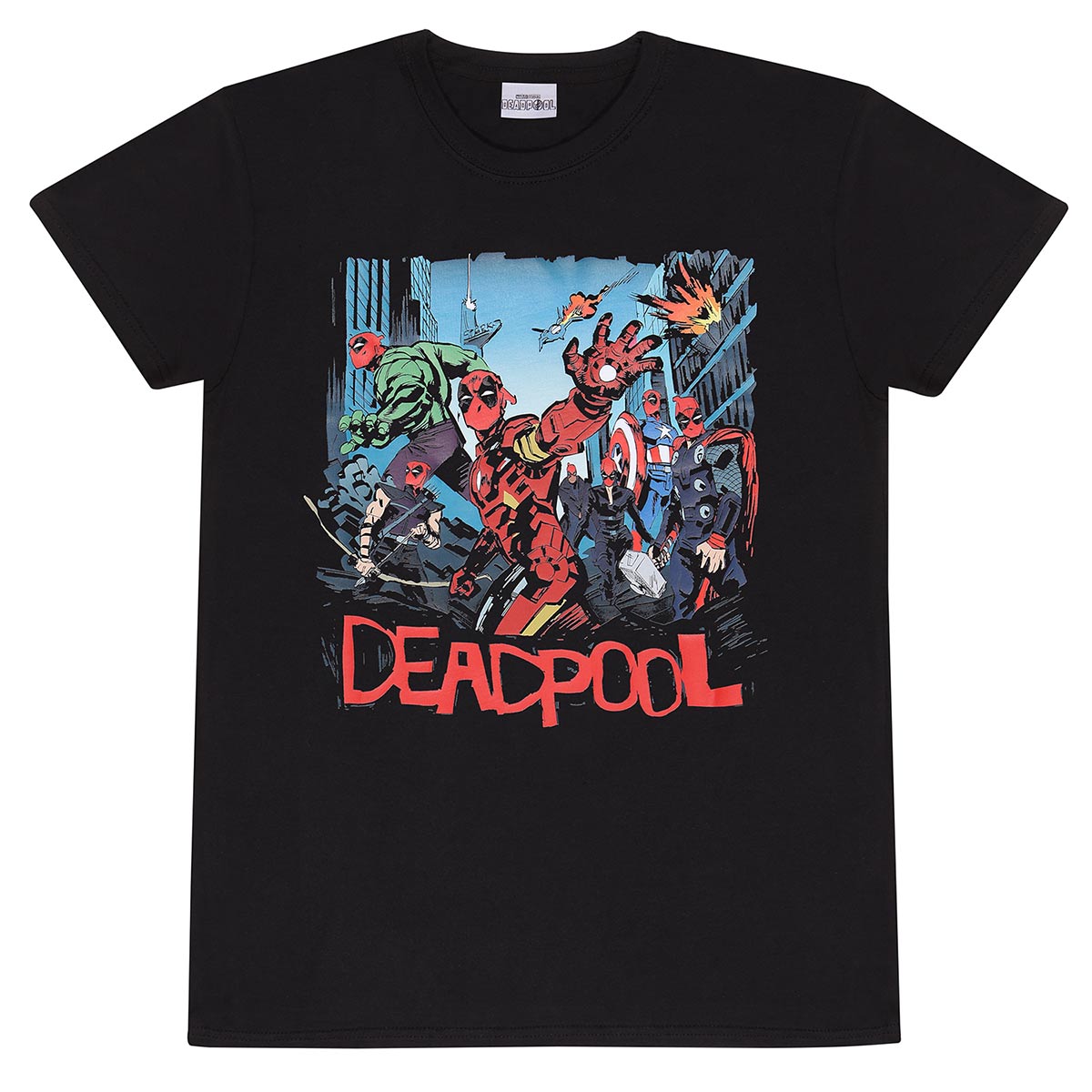 Marvel Comics Deadpool 3 Avengers Spoof T-Shirt