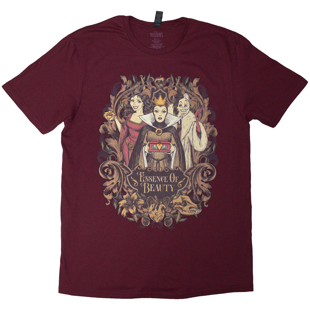 Disney Essence Of Beauty Maroon Red T-Shirt