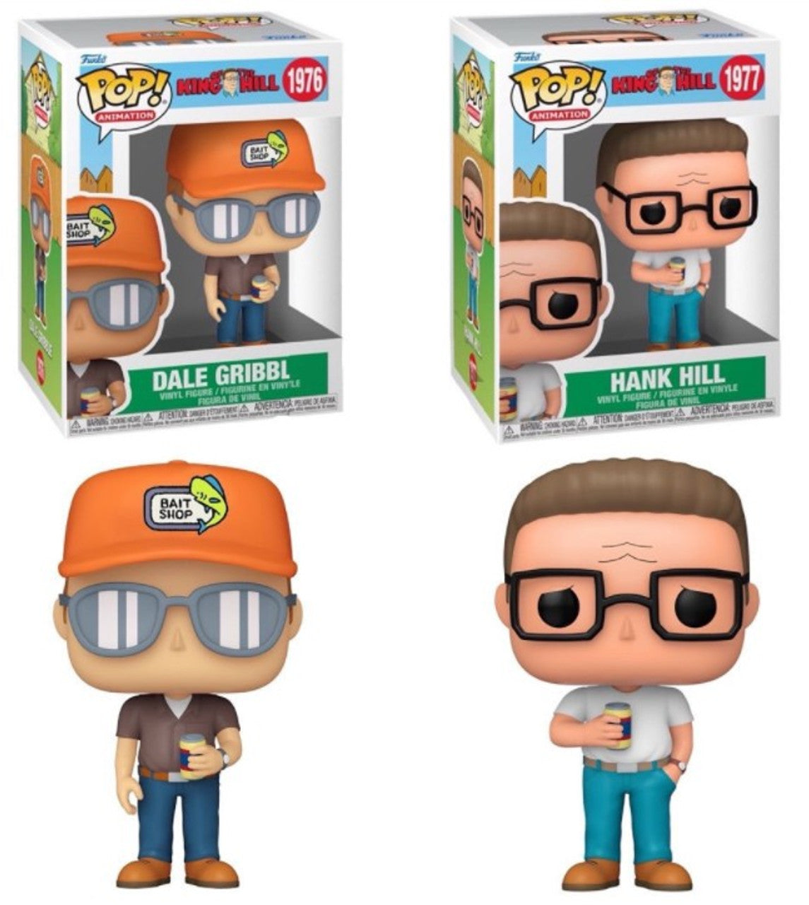 Pop! Combo 2 Dale Gribble and Hank Hill King of the Hill