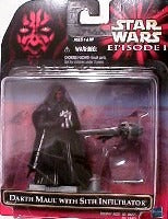 Star Wars Deluxe Darth Maul with Sith Infiltrator 1999 Episode I