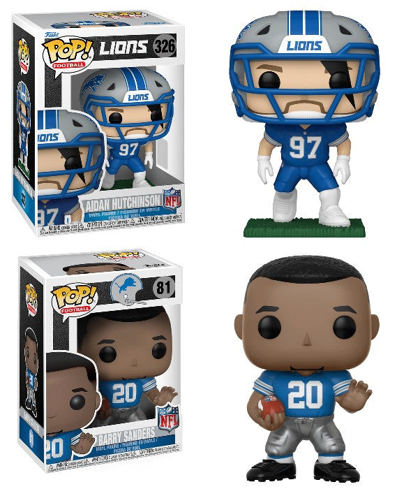 Pop! Combo Aidan Hutchinson & Barry Sanders Detroit Lions NFL