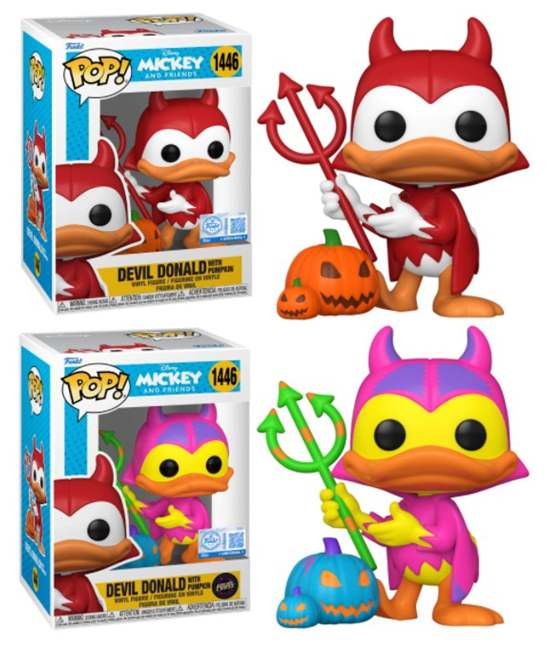 Pop! Combo 2 w/CHASE Devil Donald Duck Disney