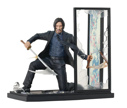John Wick Chapter 4 Gallery John Wick Stained Glass PVC Statue