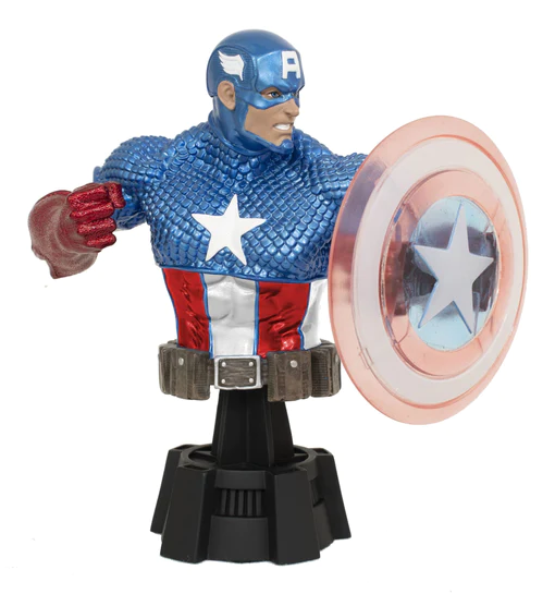 Marvel Comics Captain America Holo Shield SDCC 2023 Exclusive 1/7 Bust