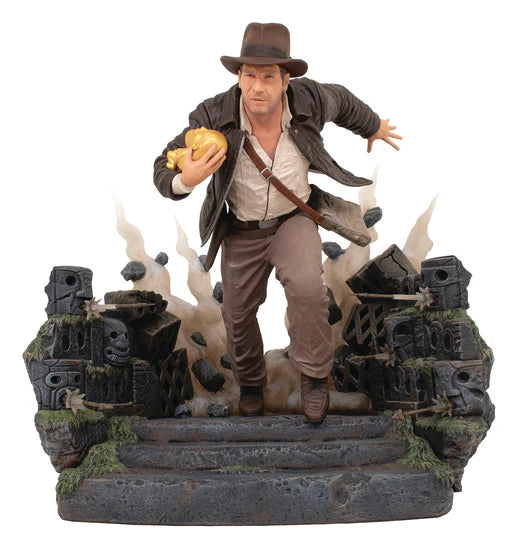 Raiders of the Lost Ark DLX Gallery Escape With Idol PVC Statue