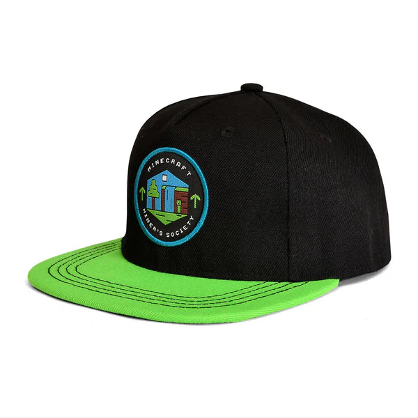 Minecraft Miner's Society Snapback Cap