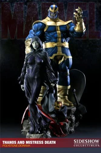 Sideshow Collectibles Marvel Thanos & Lady Death Mistress Death Polystone Diorama Exclusive