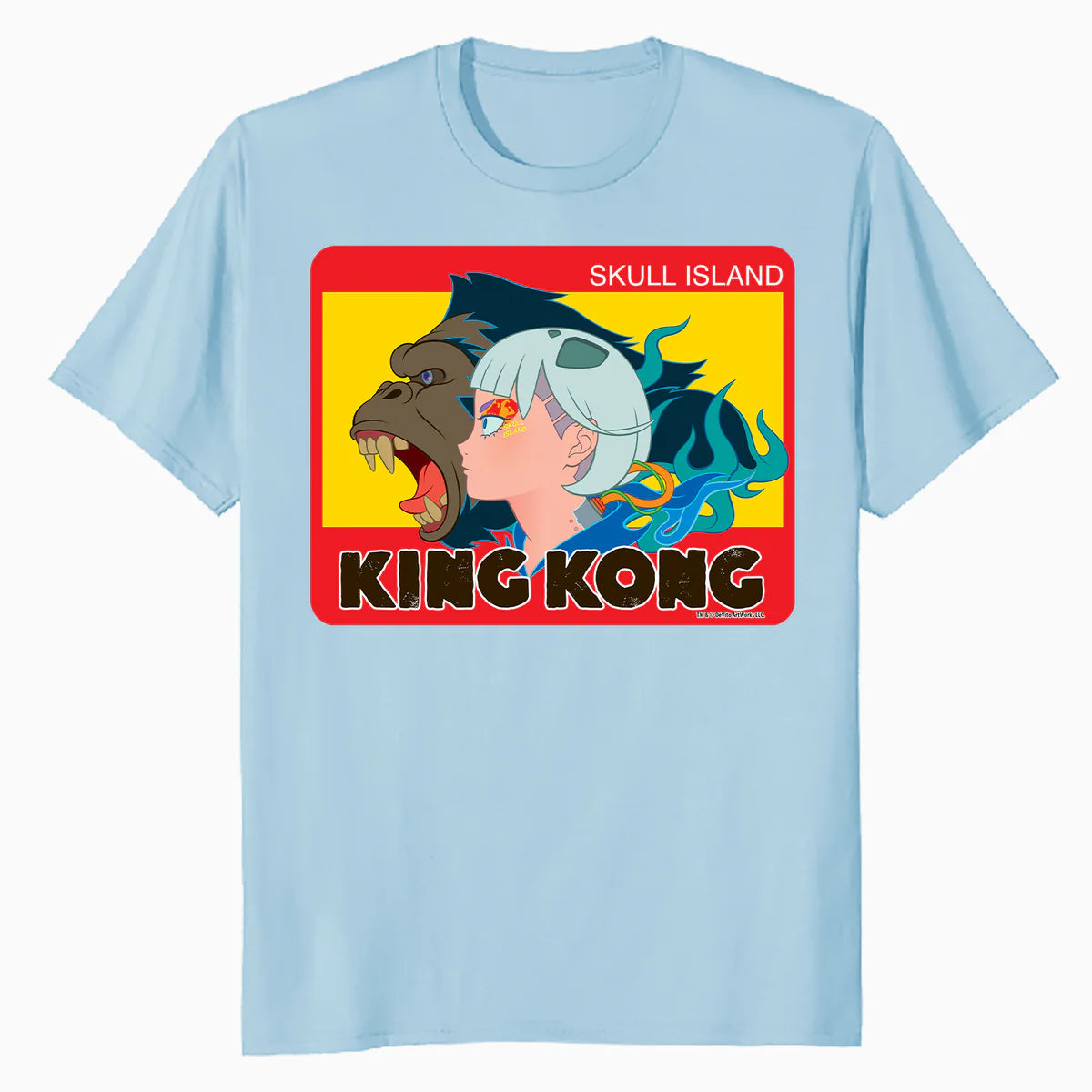 King Kong Skull Island Mitsume Character Pose Anime Classic Official Men's T-Shirt