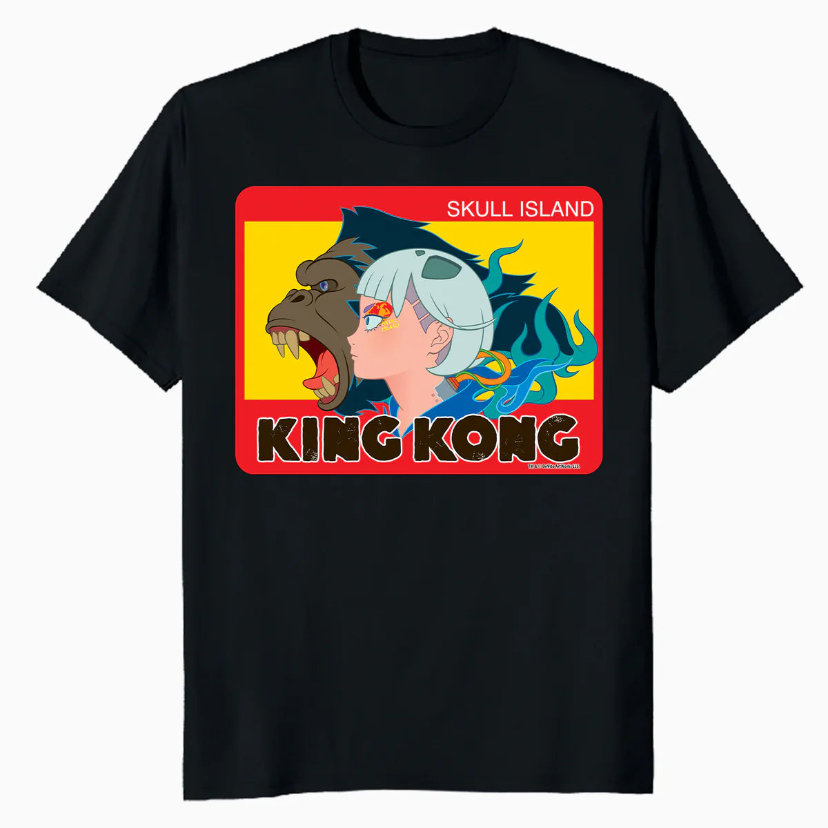 King Kong Skull Island Mitsume Character Pose Anime Classic Official Men's T-Shirt